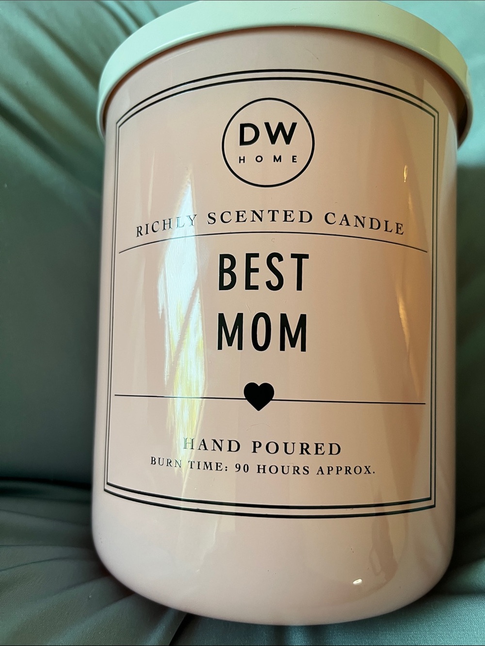 DW Home Pink 'Best Mom' Scented Candle Jar